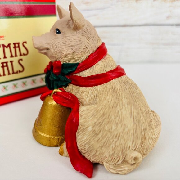 Silver Deer Tom Rubel Christmas Animals Pig Figurine - Picture 5 of 9
